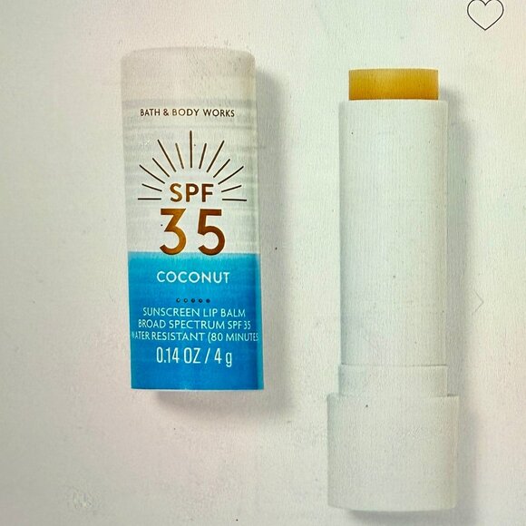 NEW 2-Pc Coconut and Sunkissed Berry Sunscreen Lip Balm Bath & Body Works - Picture 2 of 5